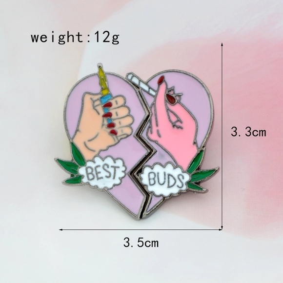 ✨2 left!✨Bad Ass Best Buds Pin Set - Picture 4 of 4